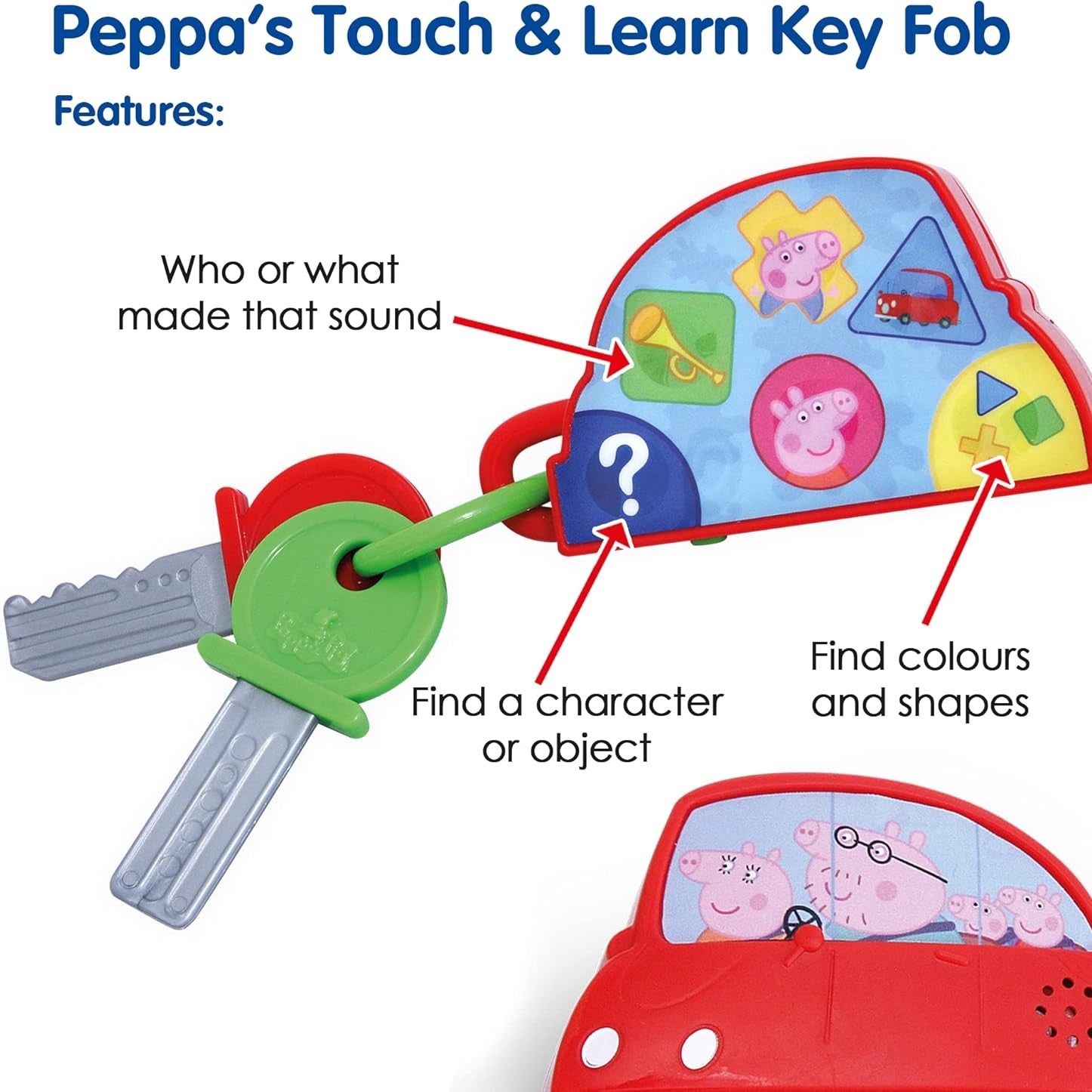 Peppa Pig - Peppa's Touch & Learn Key Fob +18m