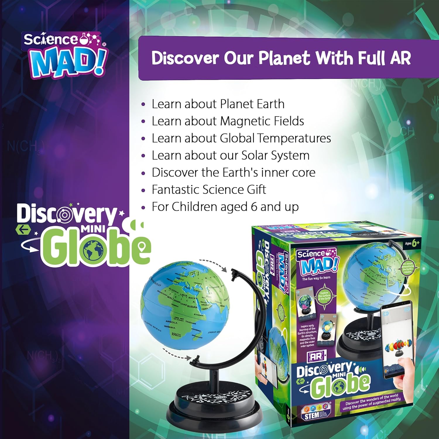 Clementoni Science Mad! - AR Discovery Mini Globe