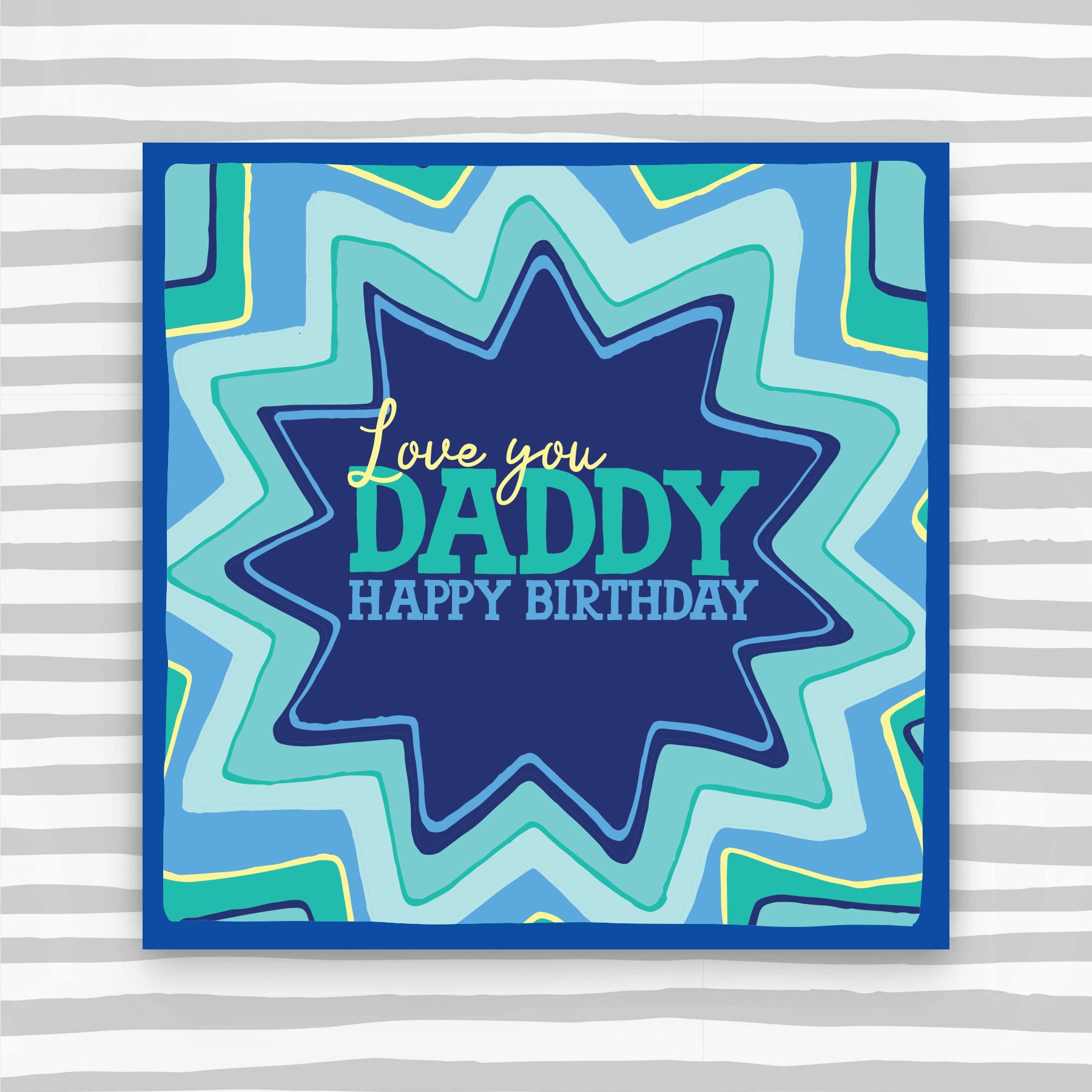 Molly Mae Love You Daddy Happy Birthday - Greeting Card