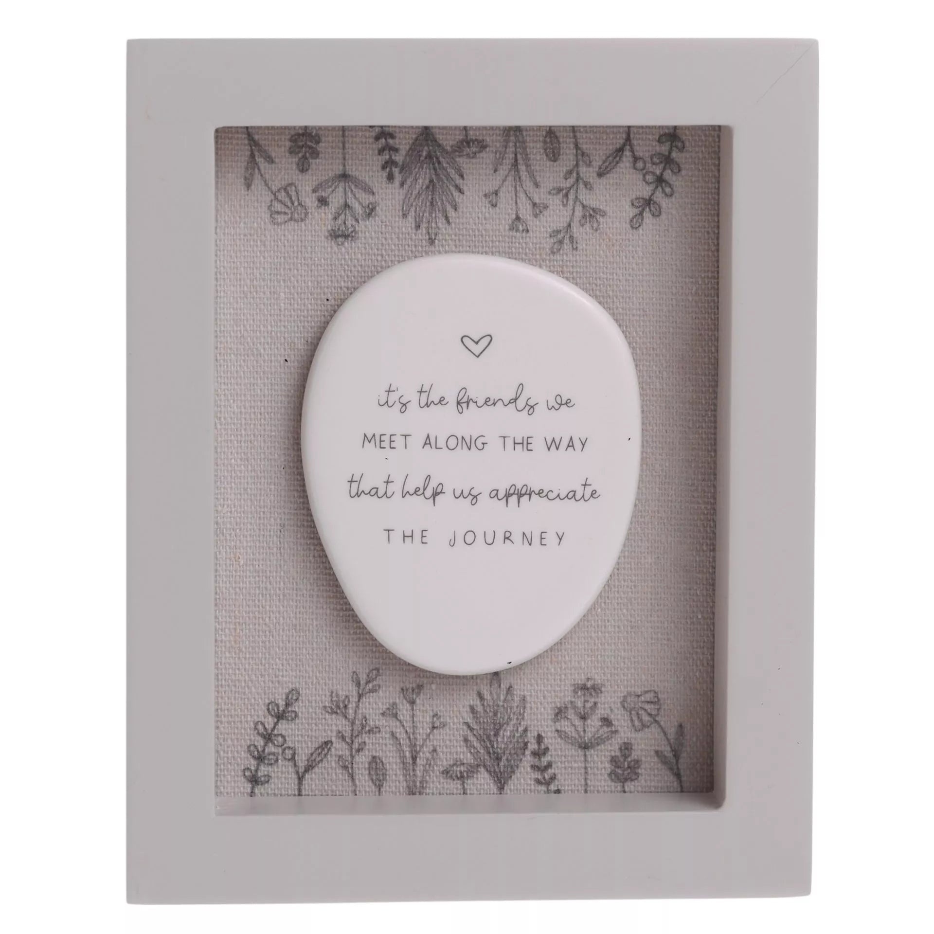 Moments Framed Ceramic Plaque 12 x 15cm - Friends Journey