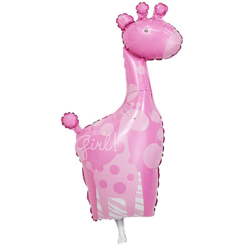 Air-Fill Foil Giraffe "It' A Girl!" Balloon 107cm
