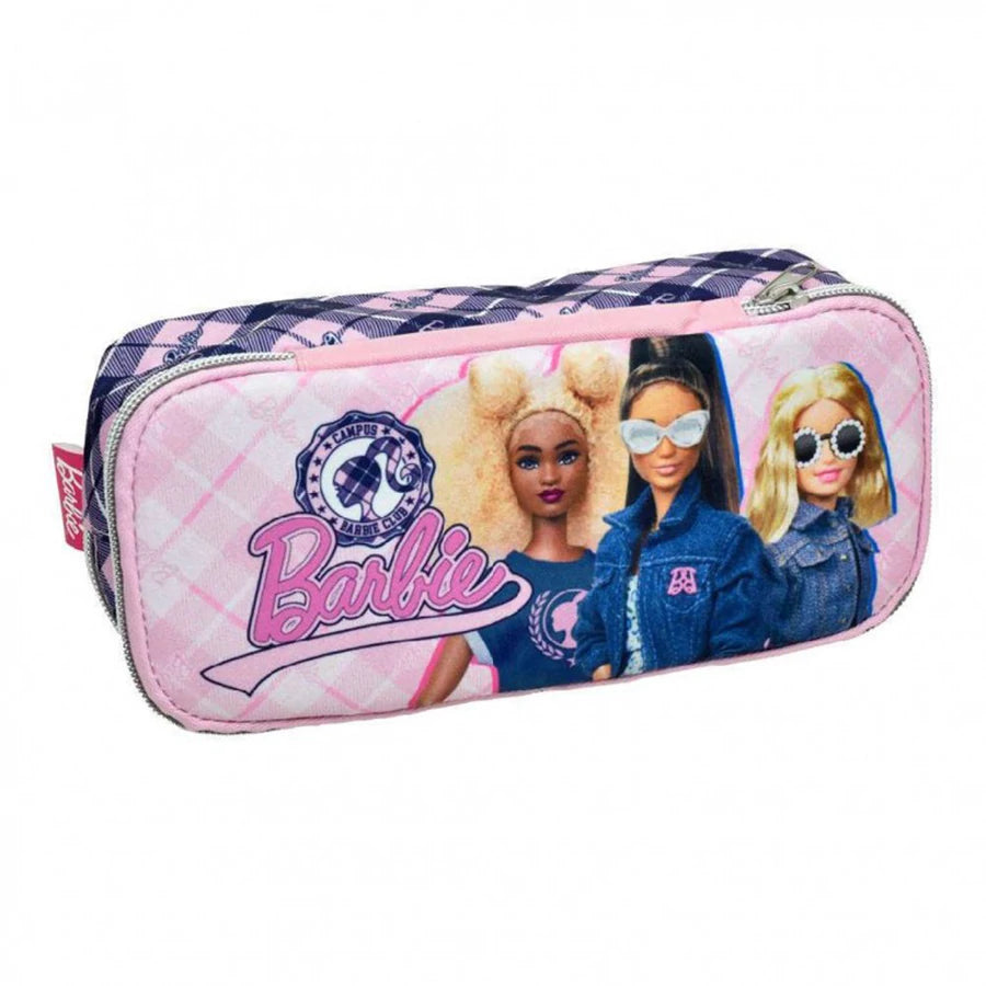 Gim 2 Compartments Pencil Case 9 x 22cm - Barbie