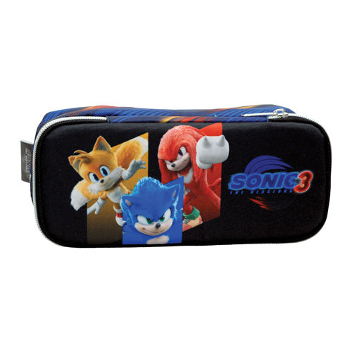 Gim 2 Compartments Pencil Case 9 x 22cm - Sonic