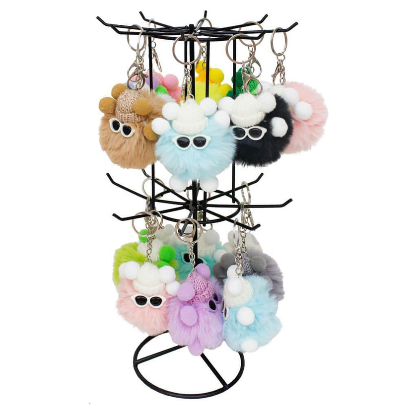 Mood Pom Pom Keychain 9 x 7 x 7.5cm x 1pc Assortment