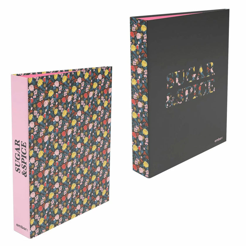 A4 Ring File Ambar Sugar & Spice Flowers