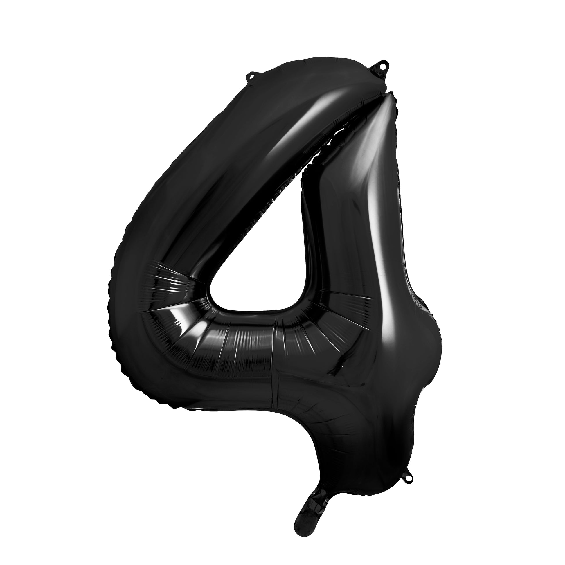Party Deco Helium Foil Balloon 86cm - All Numbers! - Black