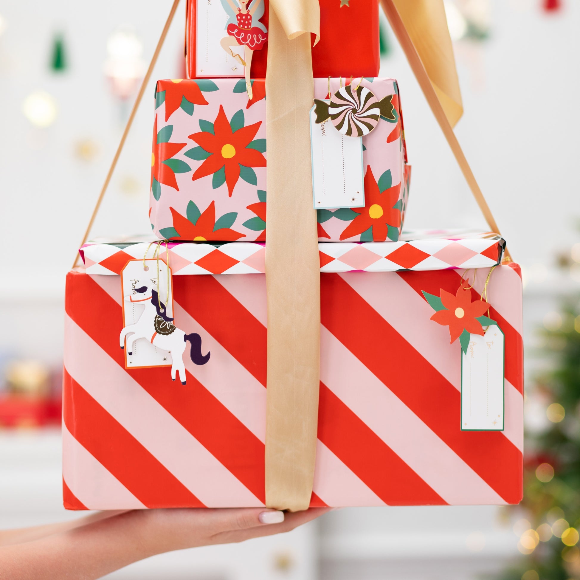 Party Deco Gift Wrapping Paper Roll 0.7 x 2m - Strips