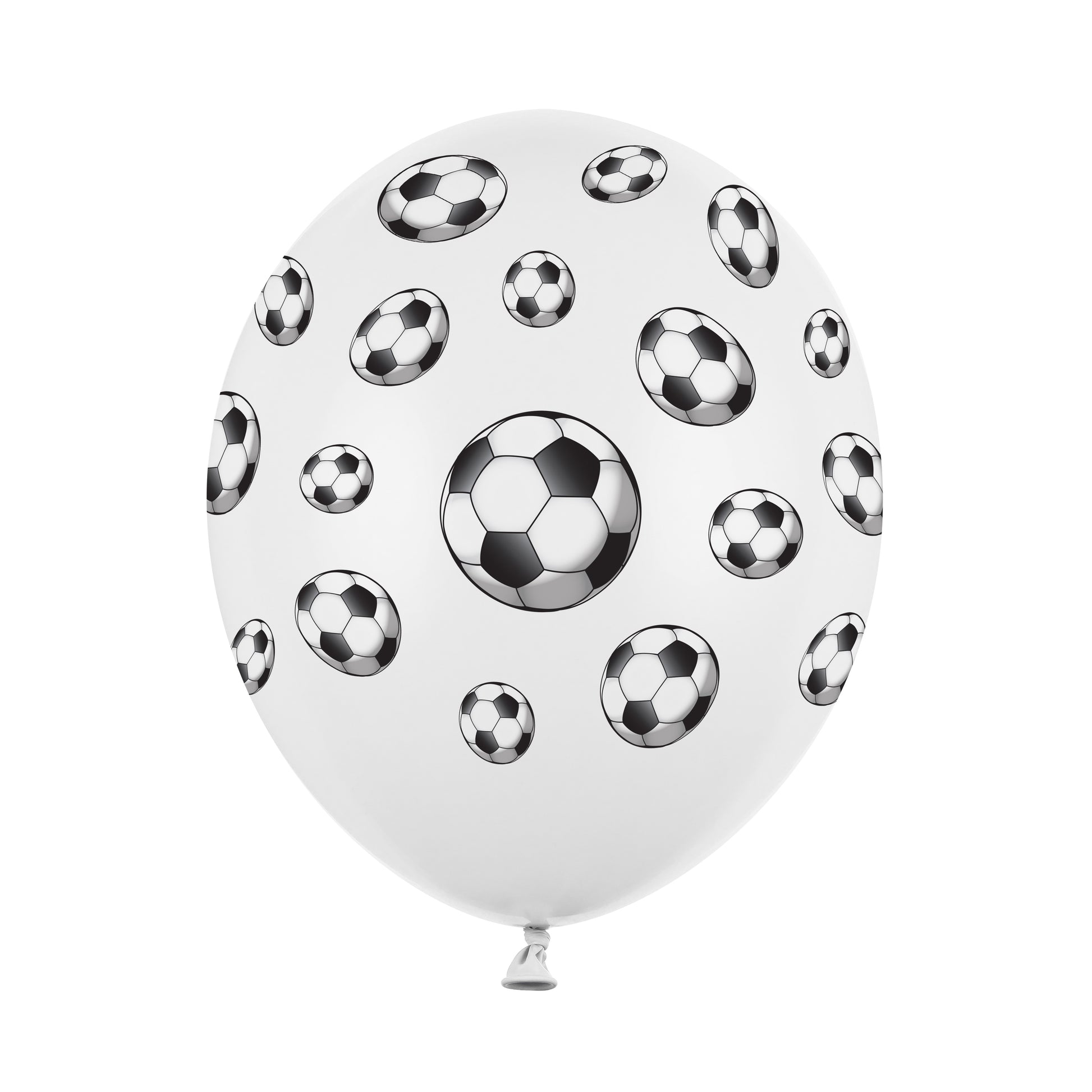 Party Deco Helium Party Balloons 30cm A Set Of 6pcs - Football