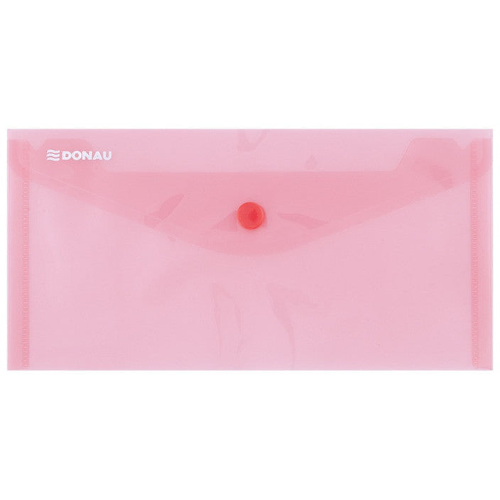 DL Donau Envelope Button Folder - Red