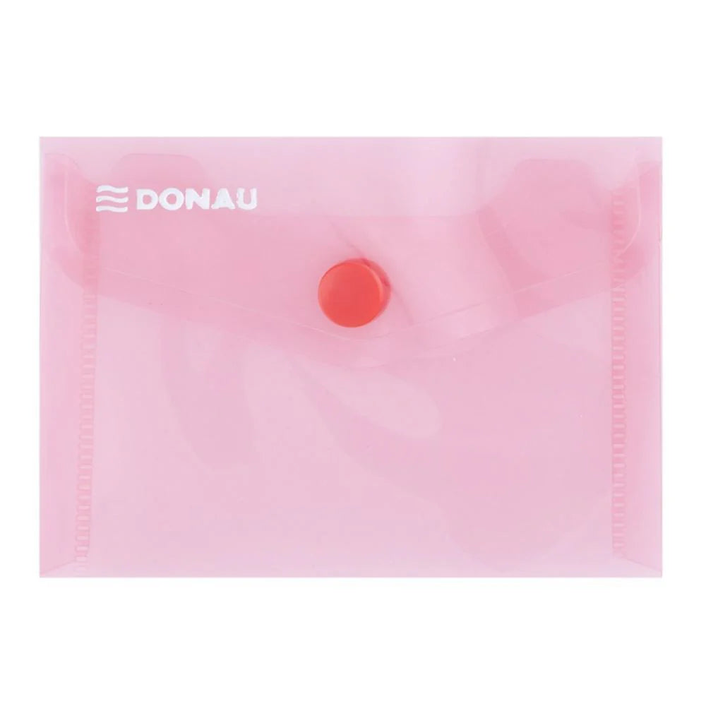 A7 Donau Button Envelope Transparent - Various Colours