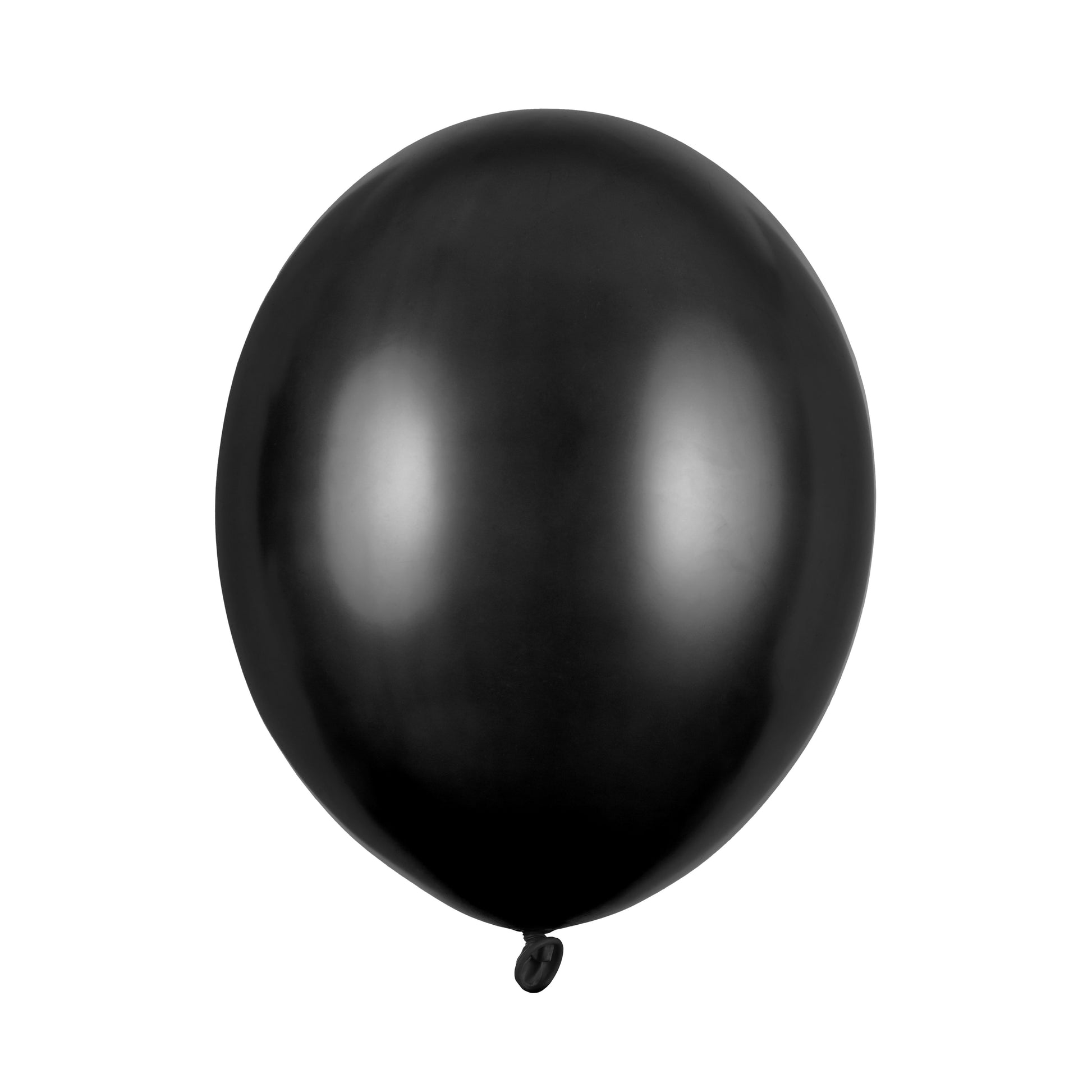 Party Deco Helium Strong Balloons 30cm A Pack Of 10pcs - Metallic Black