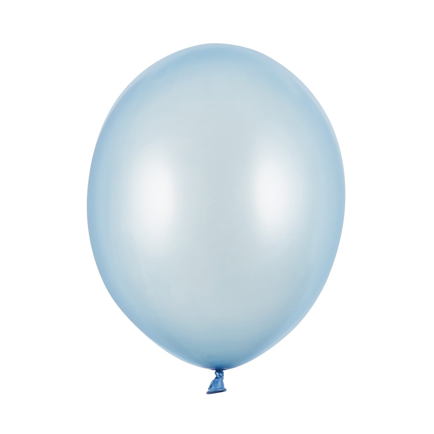 Party Deco Helium Strong Balloons 30cm A Pack Of 10pcs - Metallic Baby Blue