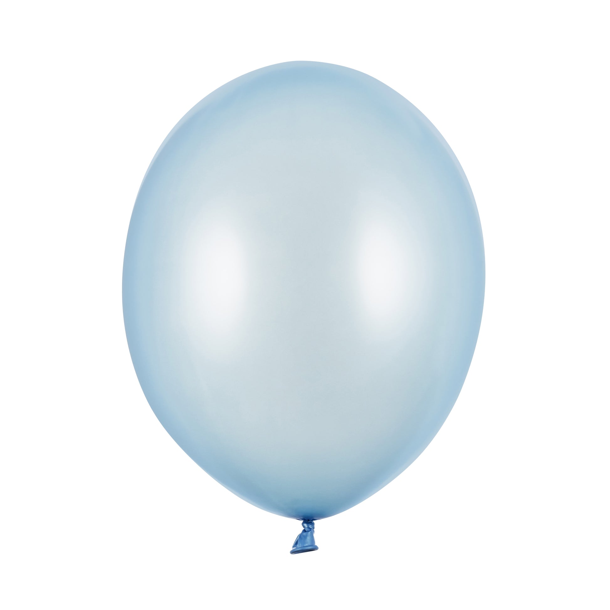 Party Deco Helium Strong Balloons 30cm A Pack Of 10pcs - Metallic Baby Blue