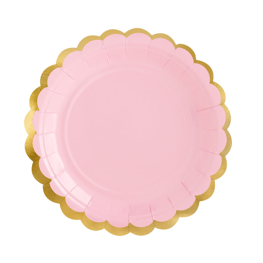 Party Deco Plates 18cm A Pack Of 6pcs - Pink