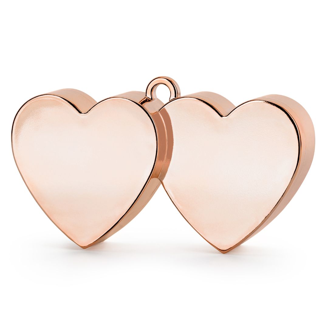 Balloon Weight Rose Gold Heart 11.5 x 6cm