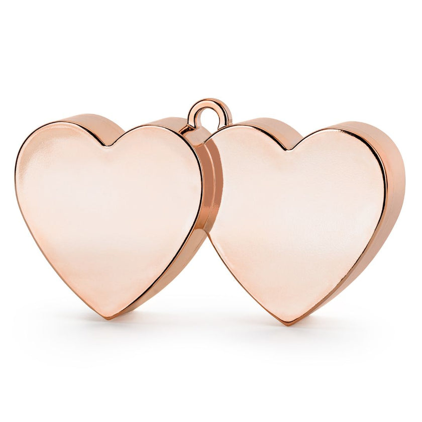 Balloon Weight Rose Gold Heart 11.5 x 6cm