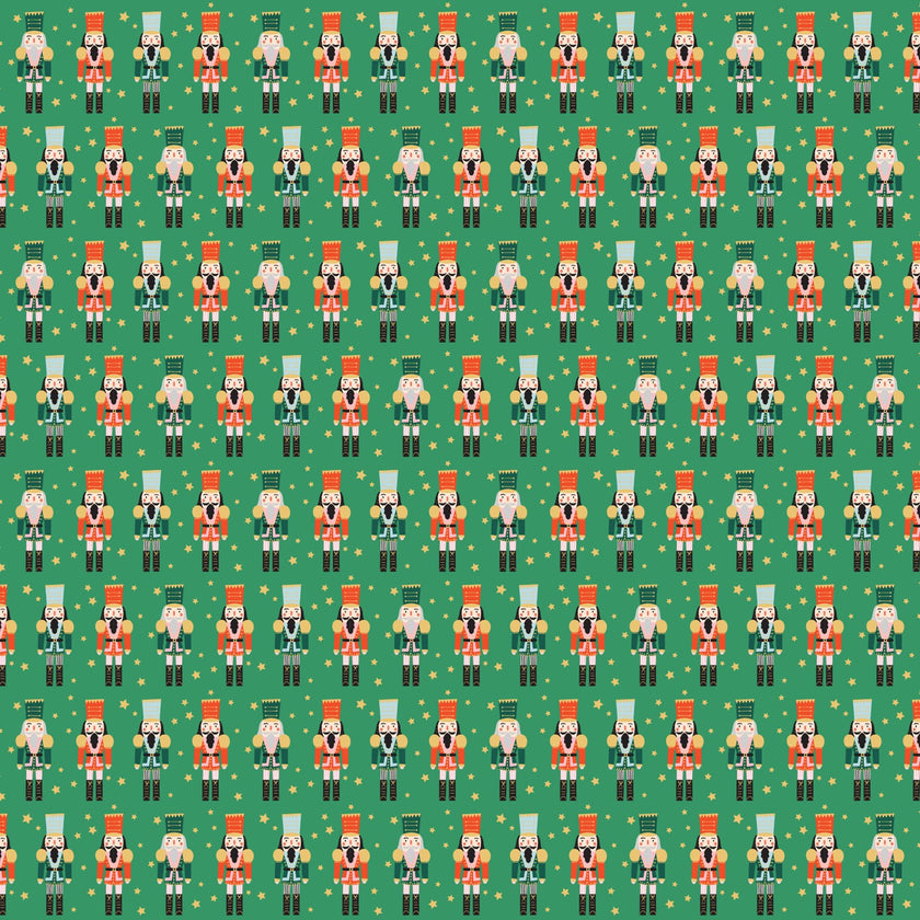 Party Deco Gift Wrapping Paper Roll 0.7 x 2m - Nutcracker