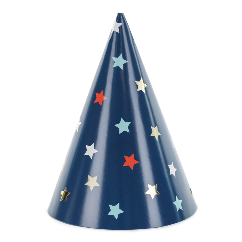 Party Deco Party Hats A Pack Of 6pcs - Stars