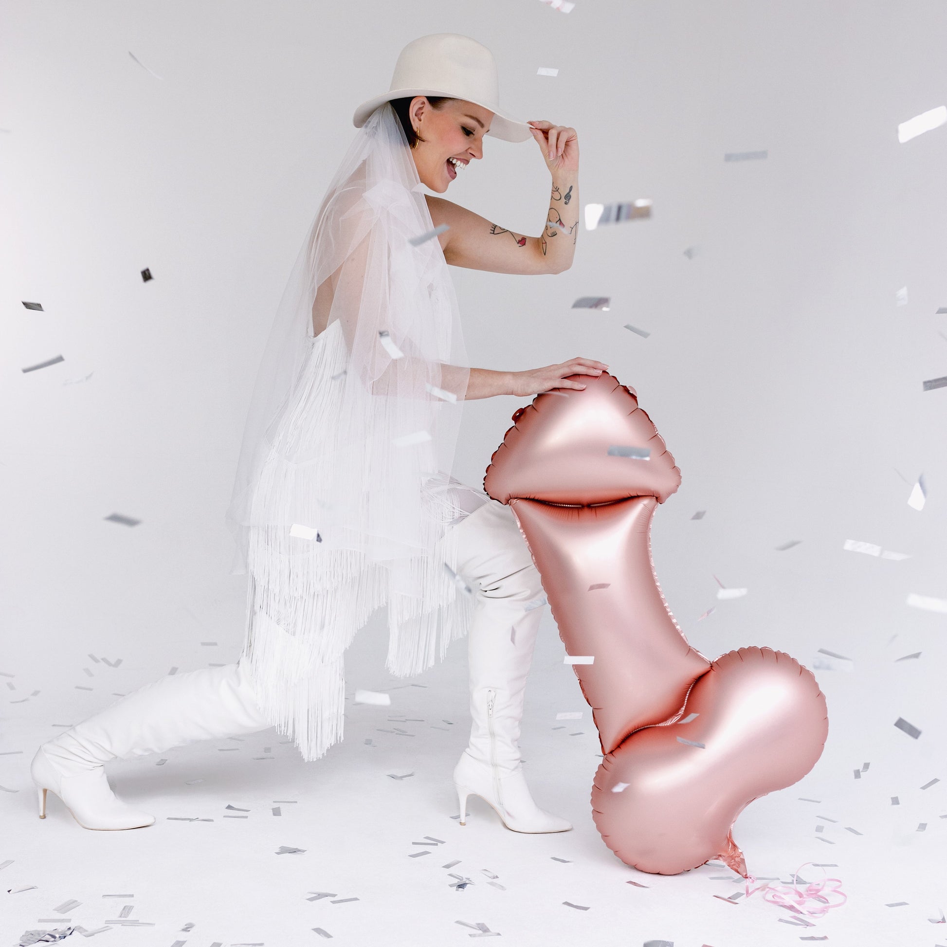 Party Deco Helium Foil Balloon 48 x 88cm - Hen Party Penis