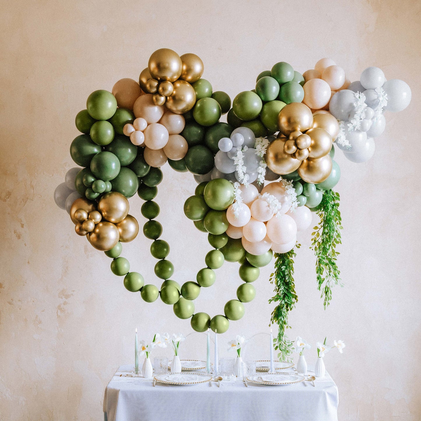 Party Deco Helium Strong Balloons 12cm A Pack Of 100pcs - Pastel Rosemary Green