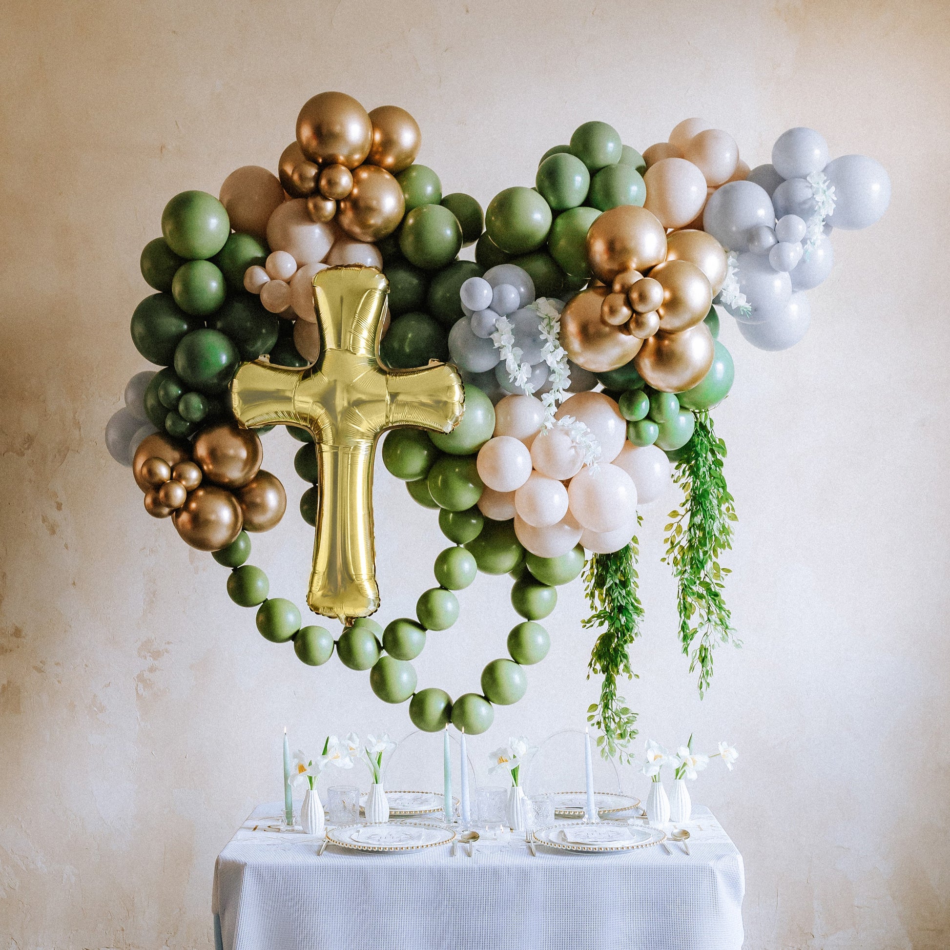 Party Deco Helium Strong Balloons 12cm A Pack Of 100pcs - Pastel Rosemary Green