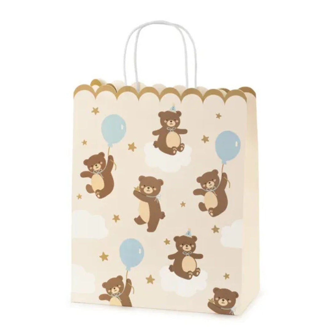 Party Deco Gift Bag Medium 32 x 26cm - Teddy Bear