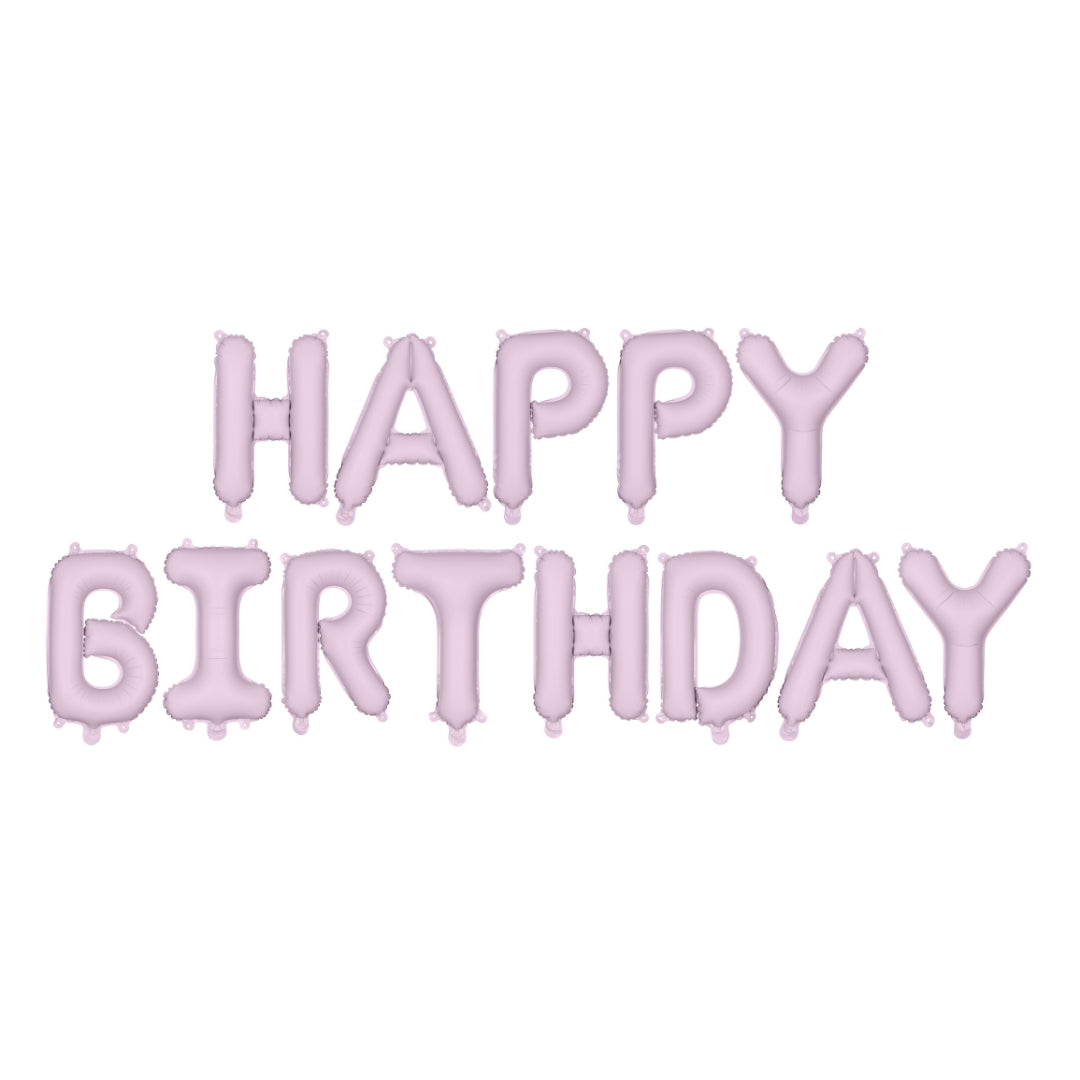 Party Deco Air-Fill Foil Balloons 423 x 45cm - Happy Birthday Purple