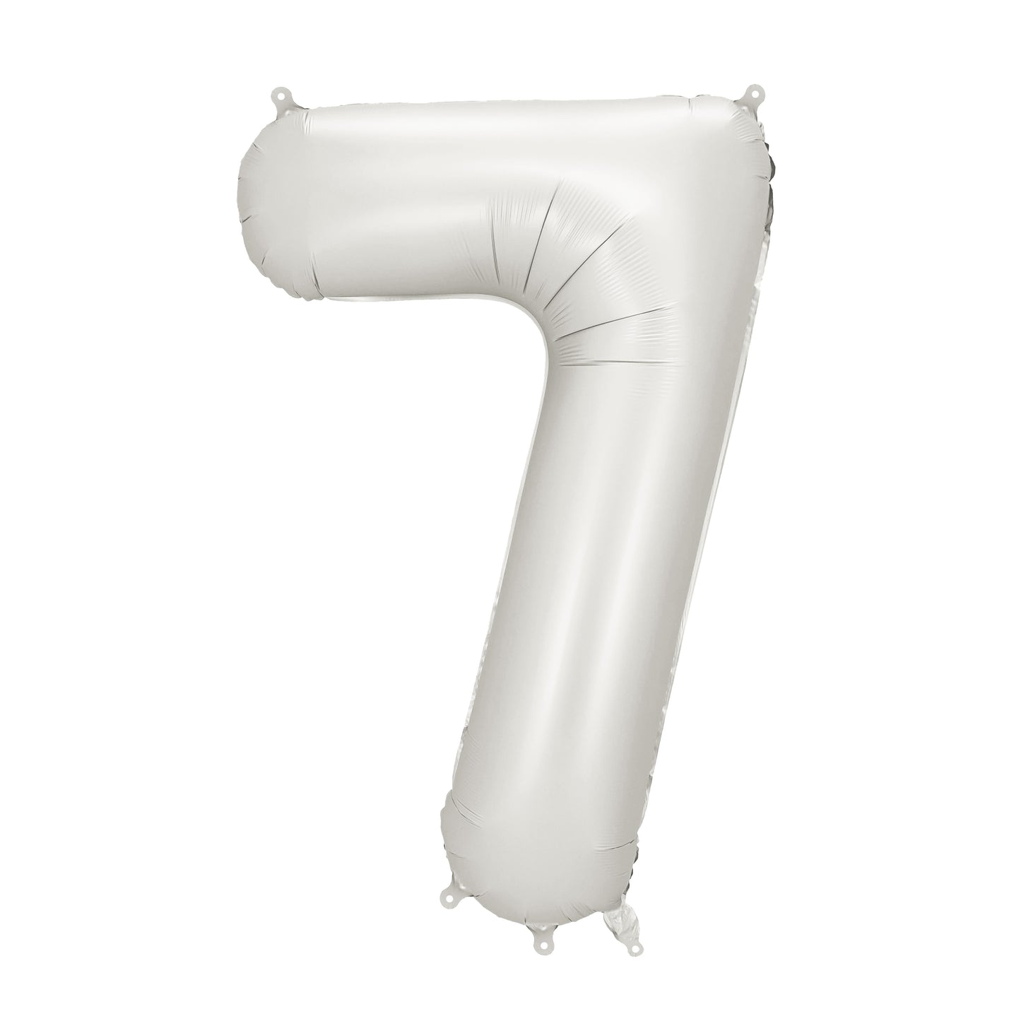 Party Deco Helium Foil Balloon 86cm - All Numbers! - Satin Silver