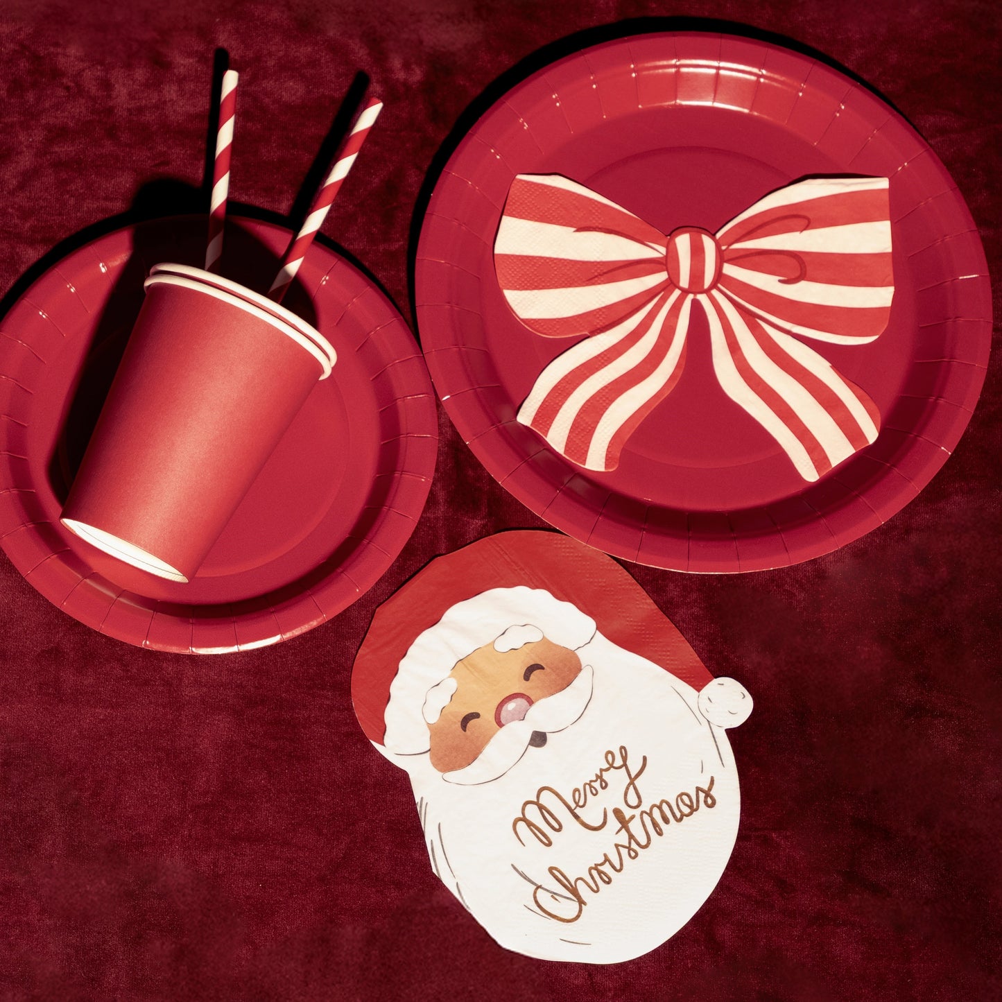 Party Deco Napkins 16 x 13cm A Pack Of 12pcs - Santa Claus