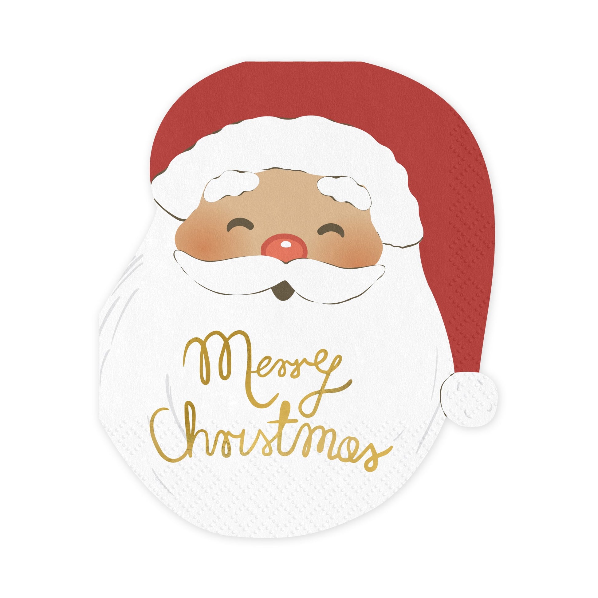 Party Deco Napkins 16 x 13cm A Pack Of 12pcs - Santa Claus