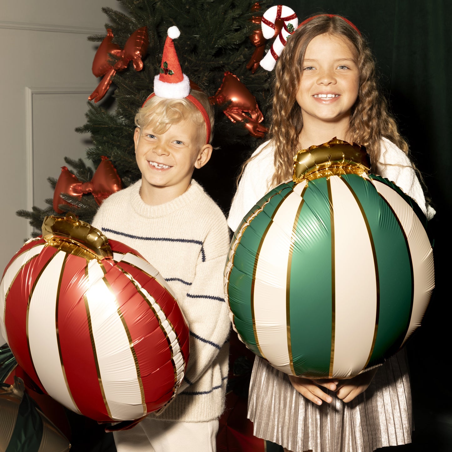 Party Deco Helium Foil Balloons 42 x 46cm A Pack Of 3pcs - Bauble Mix