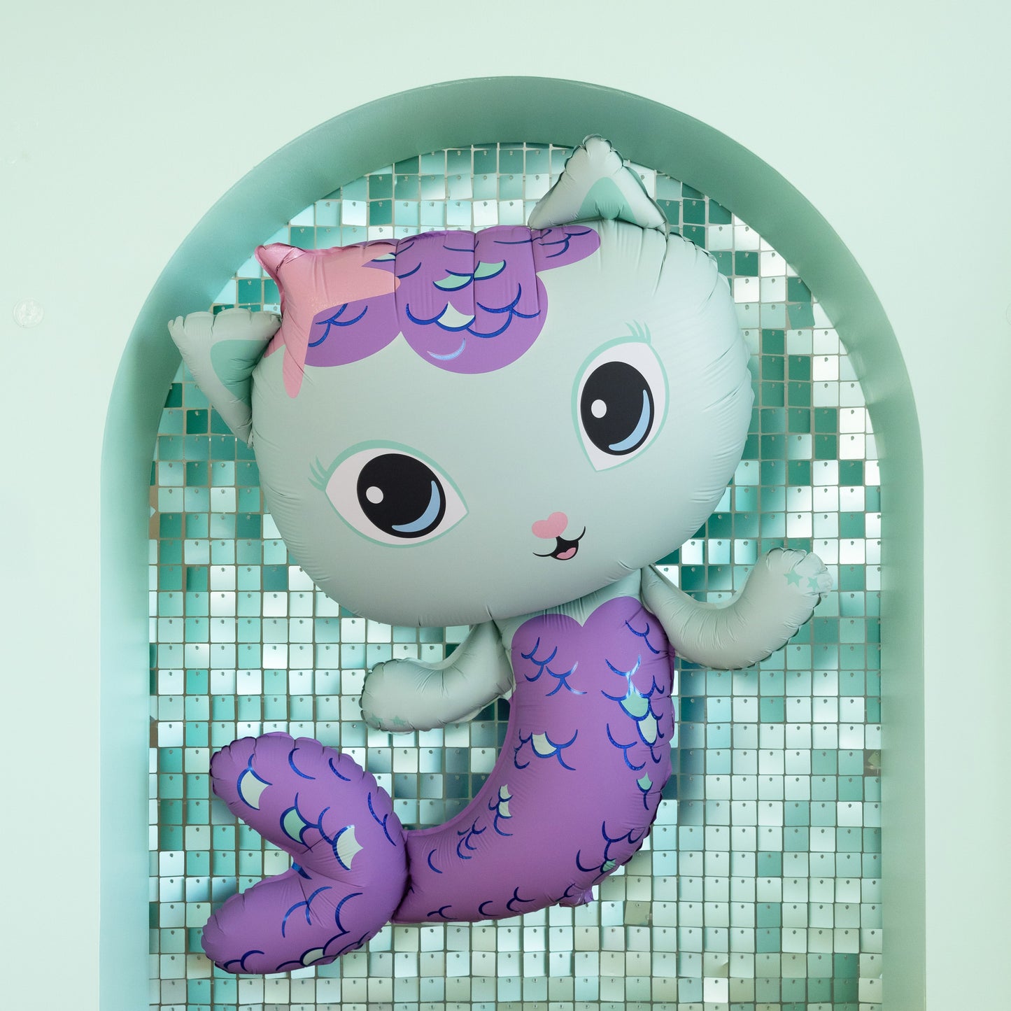 Party Deco Helium Foil Balloon 80 x 82cm - Gabby's Dollhouse / Mermaid