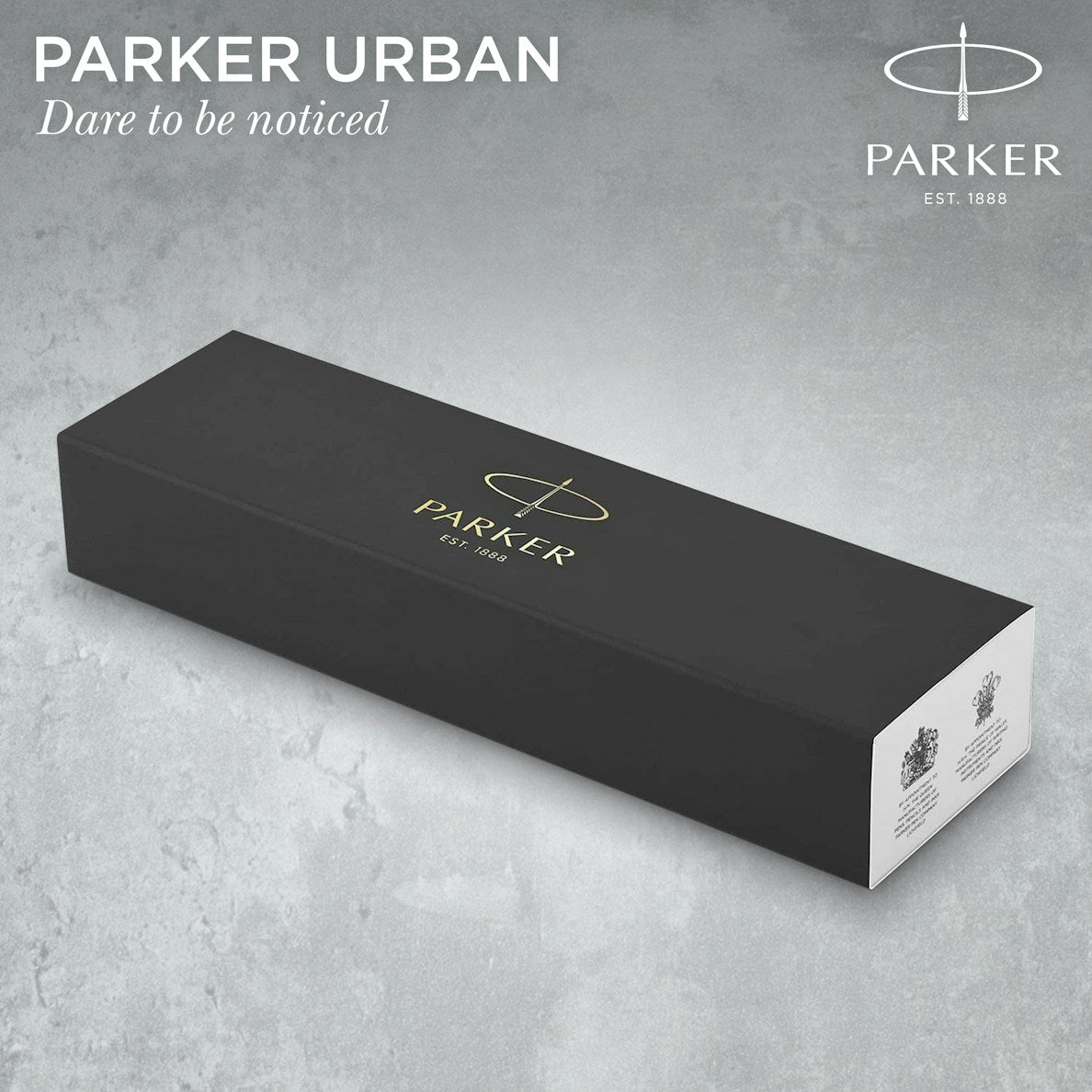 Parker Urban Ballpoint Twist M Blue Ink - Muted Black Lacquer & Chrome Trim