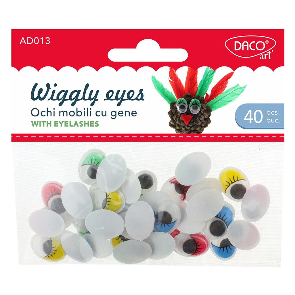 Daco Wiggly Eyes A Pack Of 40pcs