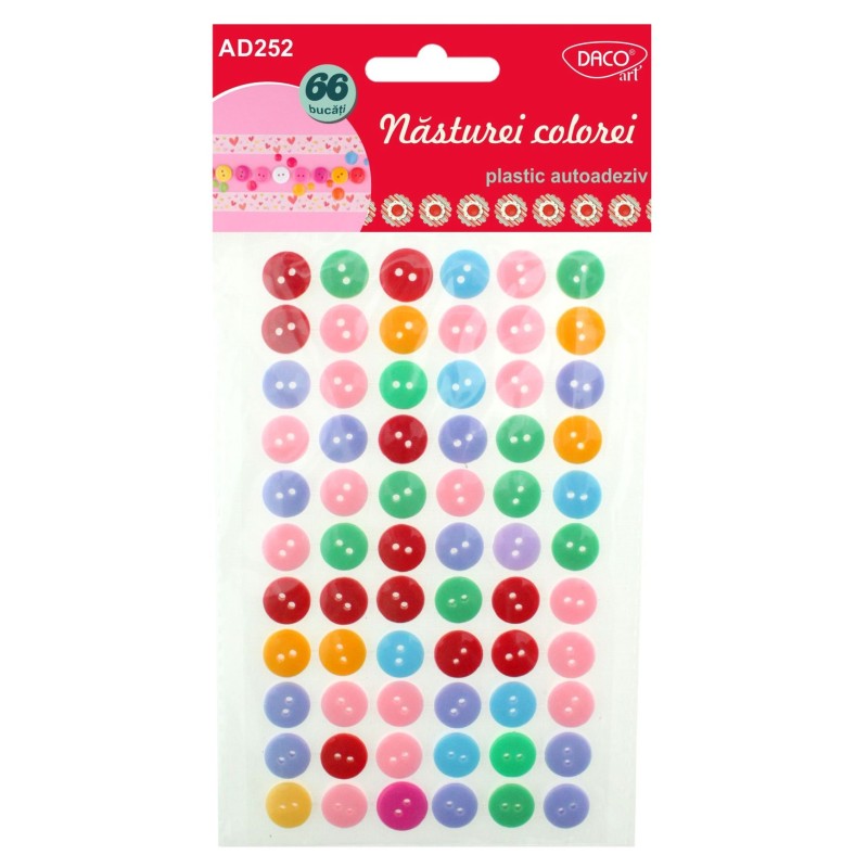 Daco Glossy Buttons x66pcs