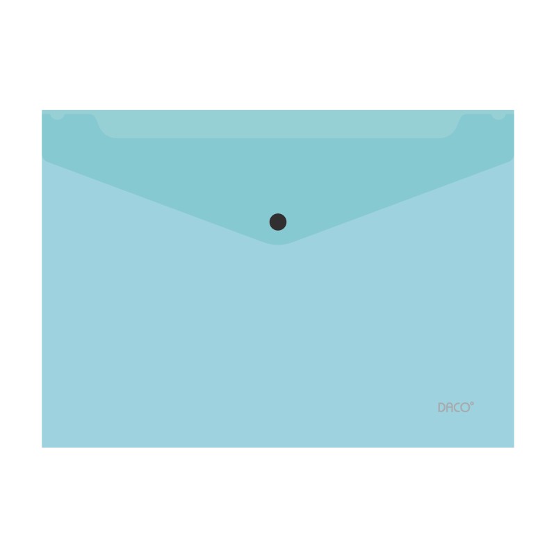 A4 Daco Button Folder Pastel - Various Colours