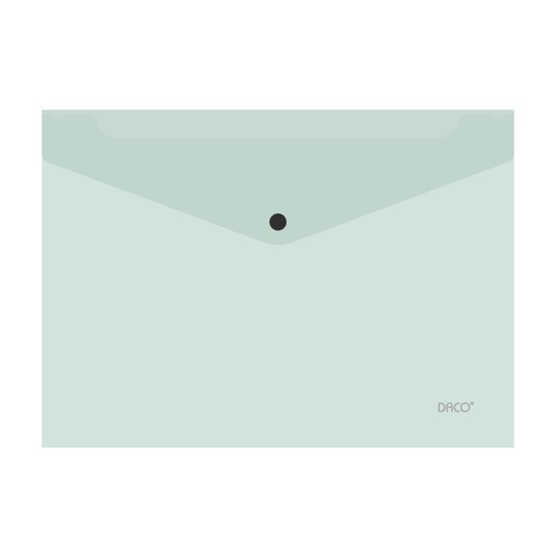 A4 Daco Button Folder Pastel - Various Colours