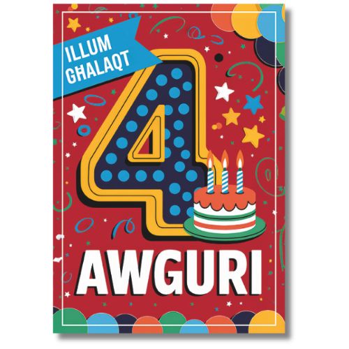 4 Awguri - Greeting Card