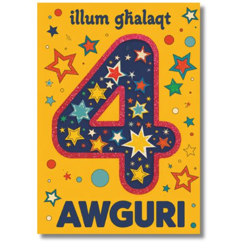 4 Awguri - Greeting Card