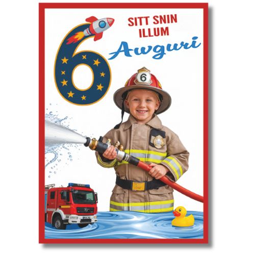 6 Awguri - Greeting Card