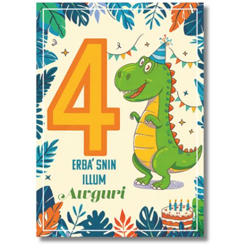 4 Awguri - Greeting Card
