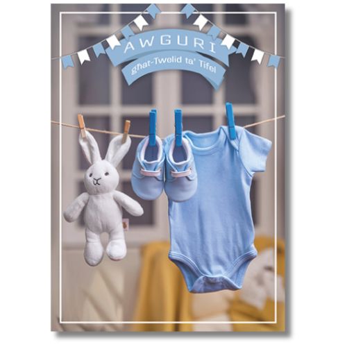 Awguri (baby boy) - Greeting Card