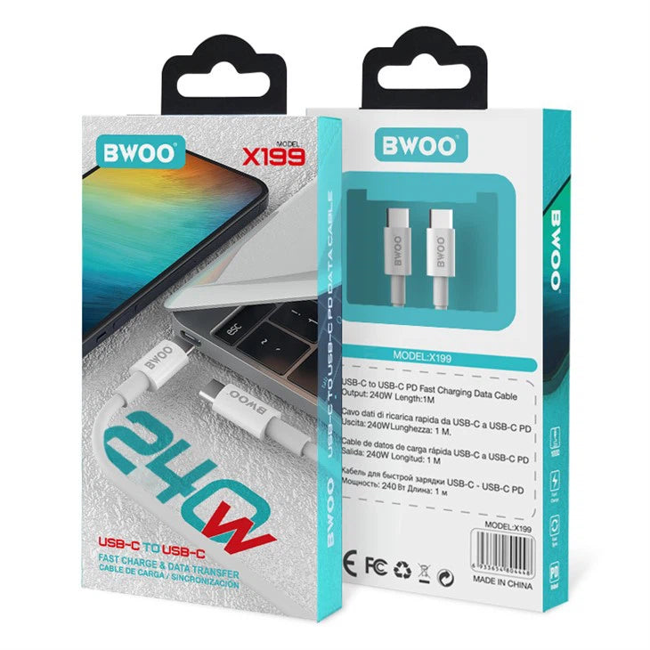 Bwoo USB-C To USB-C Fast Charge & Data Transfer
