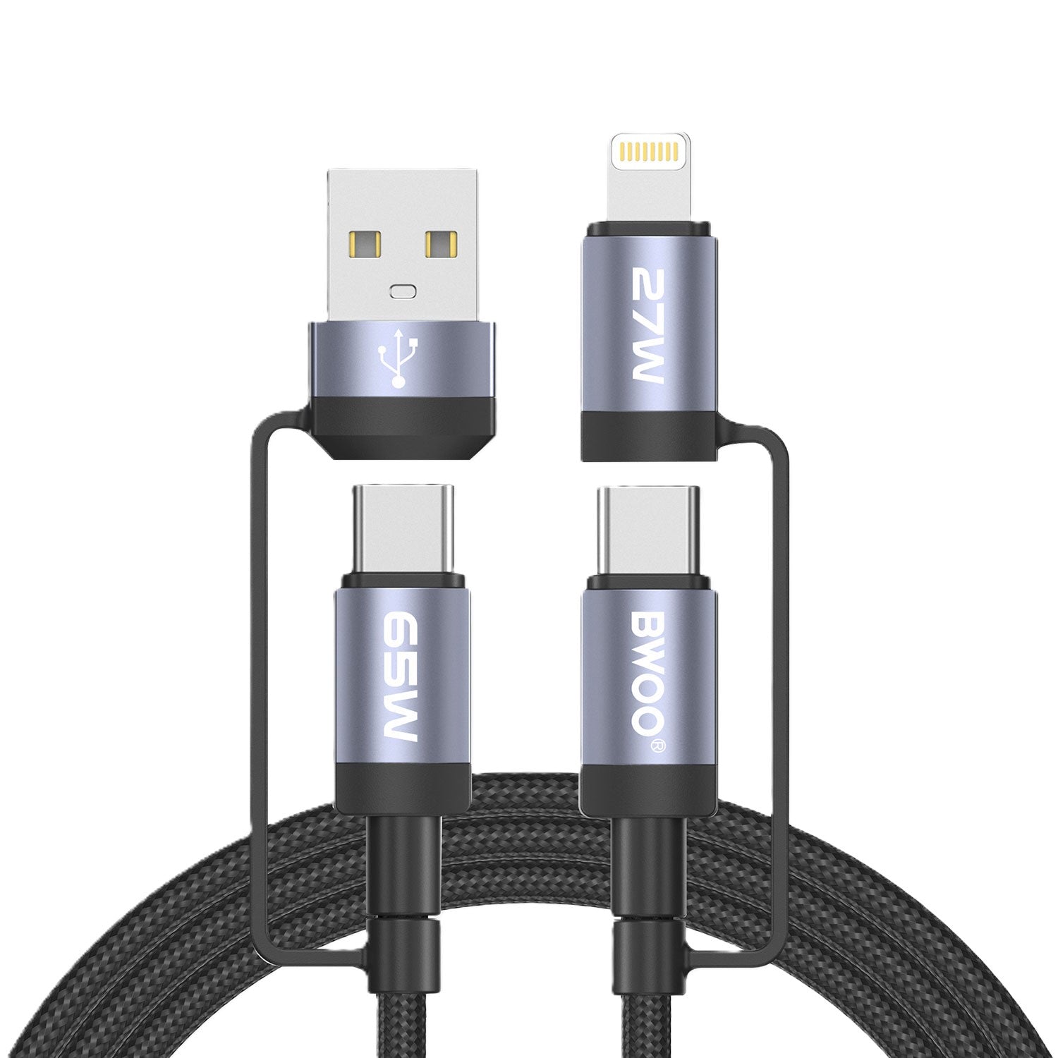 Bwoo 4 in 1 Fast Charging Cable 65W