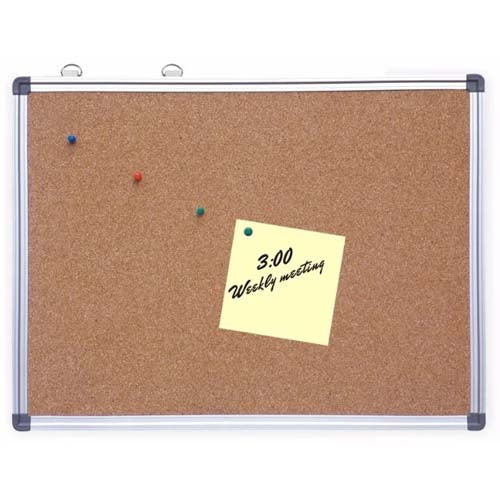 Foska Cork Board With Aluminium Frame 60 x90cm
