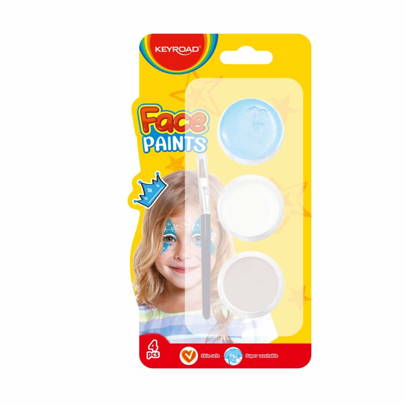 Keyroad Face Paints With Small Brush - Various Colours