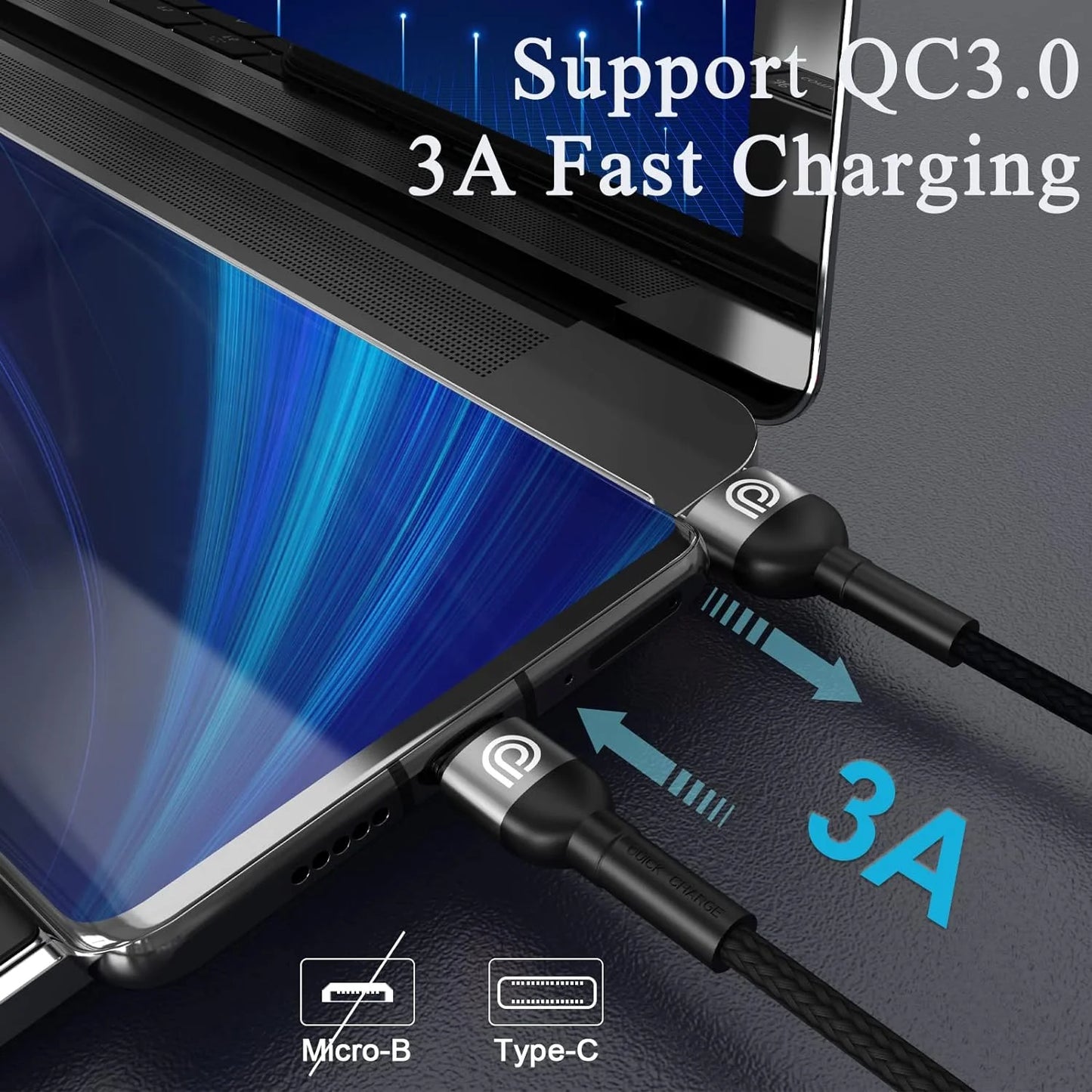 Phone Planet Braided Type-C To Lightning Cable 2m