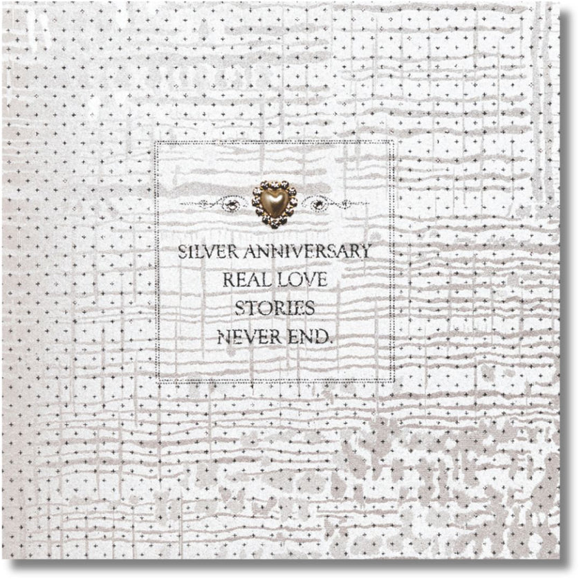 Silver Anniversary Real Love Story Never Ends - Greeting Card