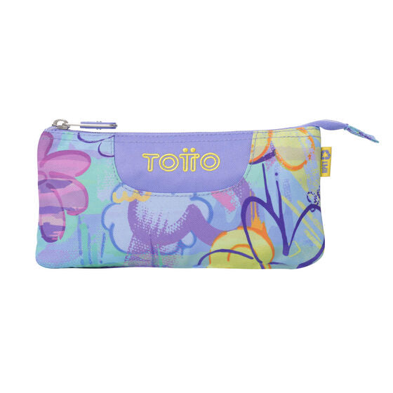 Totto 3 Compartments Pencil Case 22 x 11 x 3.5cm - Grafily