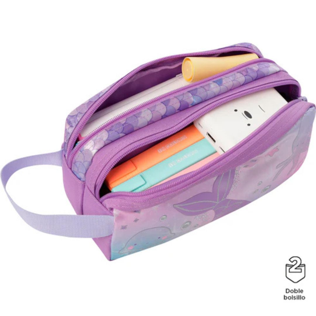 Totto 2 Compartments Pencil Case 23 x 12 x 9cm - Sireny